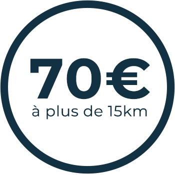 Tarif à plus de 15 Km